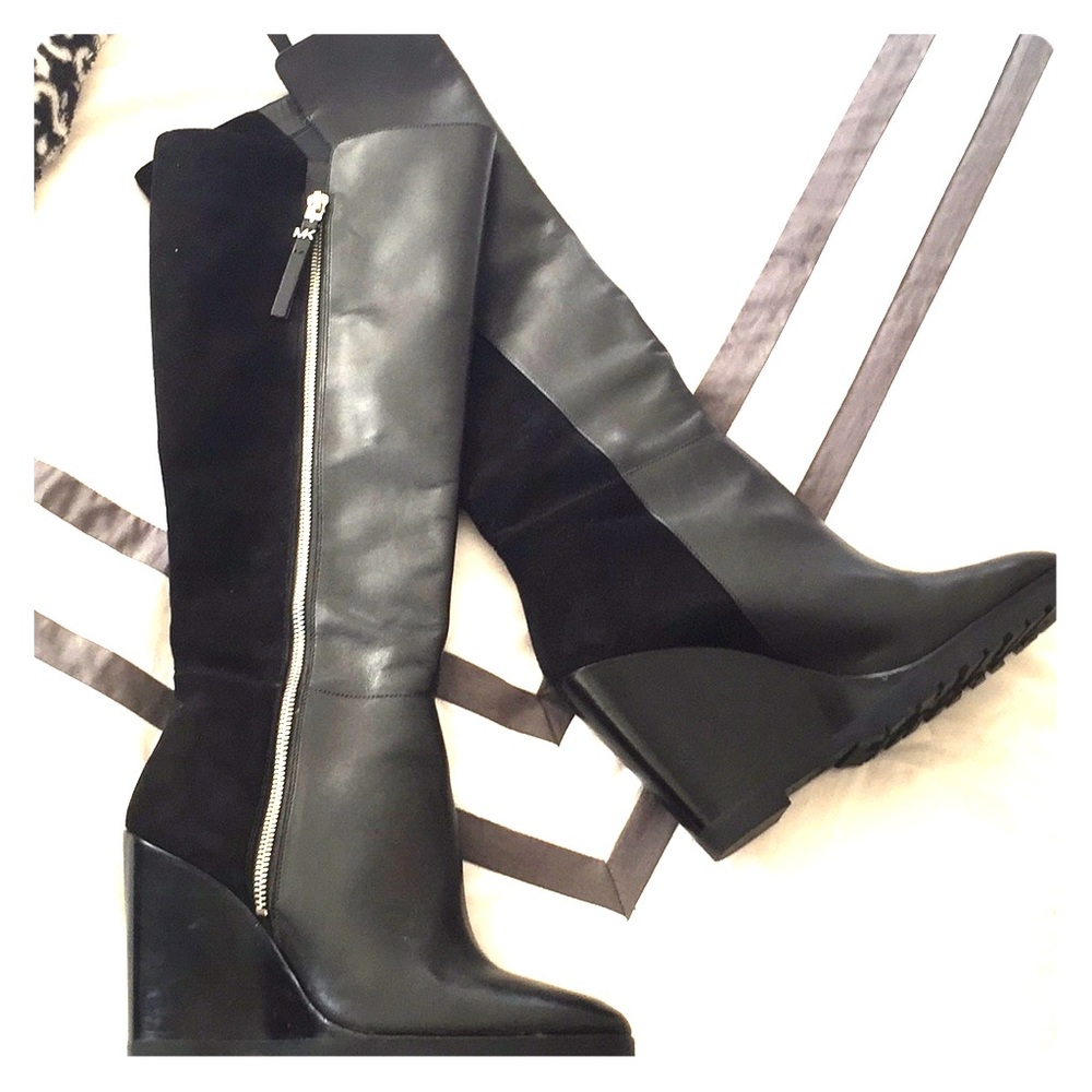 Michael Kors Black knee high boots